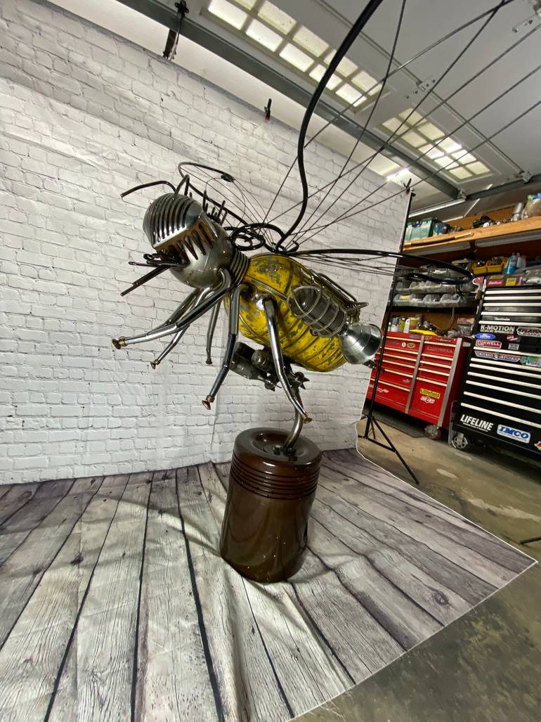 Original Abstract Expressionism Outer Space Sculpture by Aaron Nelson