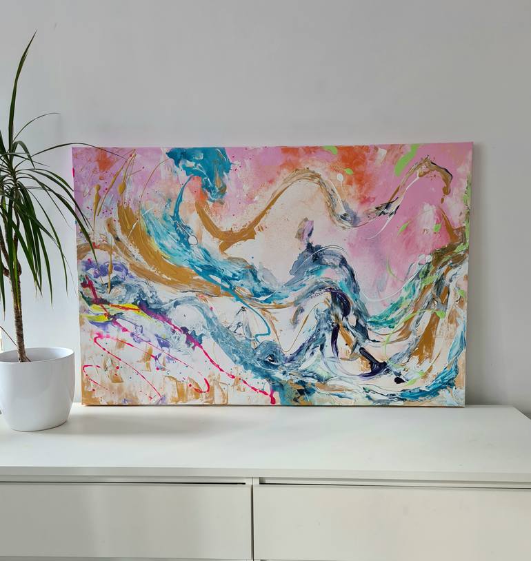Original Abstract Expressionism Abstract Painting by Diana Jarv