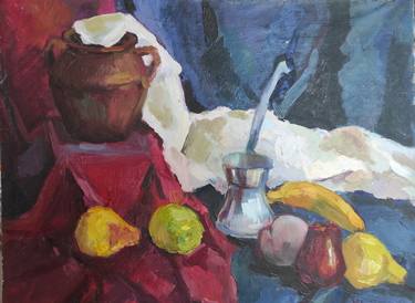 Print of Impressionism Still Life Drawings by Valiyev Elgun