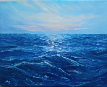 Print of Fine Art Seascape Paintings by Elena Shchenina