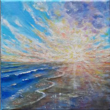 Print of Expressionism Seascape Paintings by Elena Shchenina