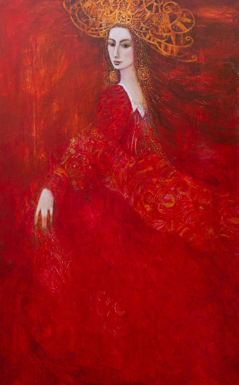 Here Comes Love Painting by Ludmila Curilova | Saatchi Art