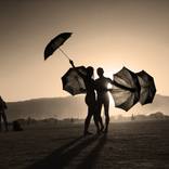 Umbrella Dancers in the Sun by Barbara McCarthy