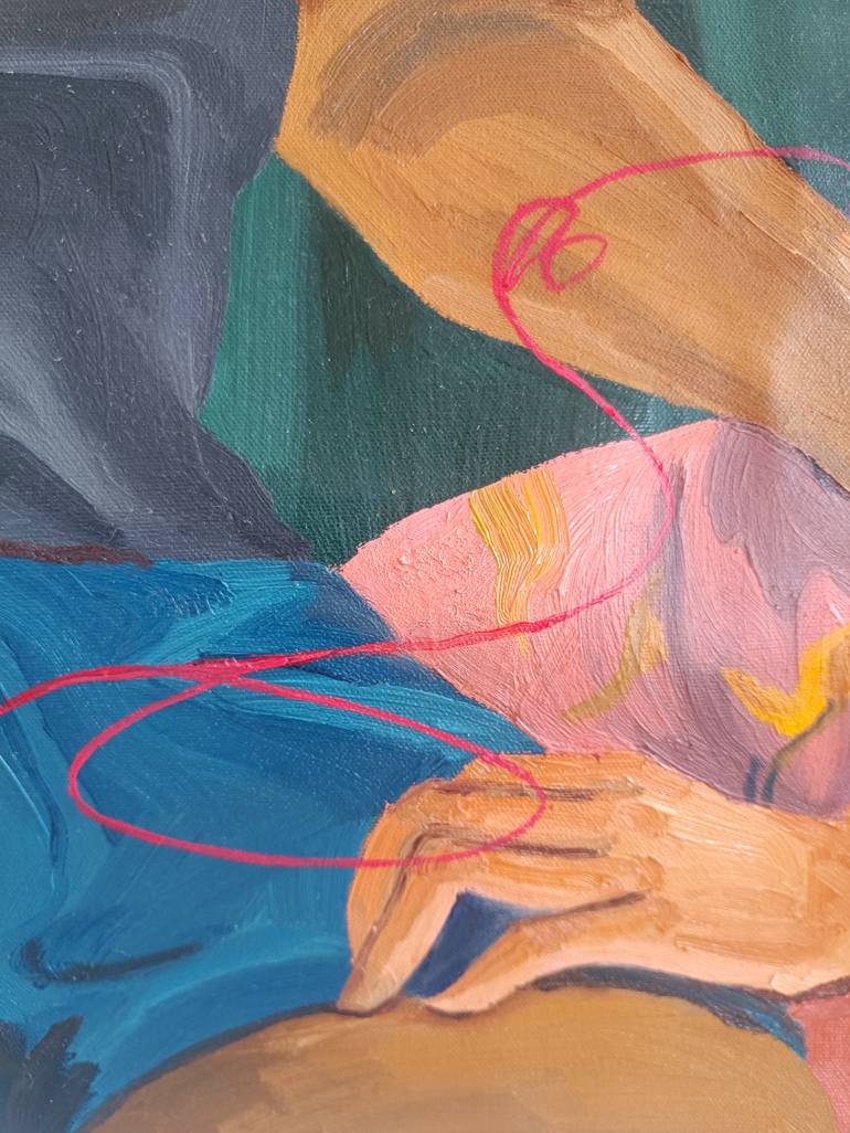 Original Contemporary Erotic Painting by Raksha S