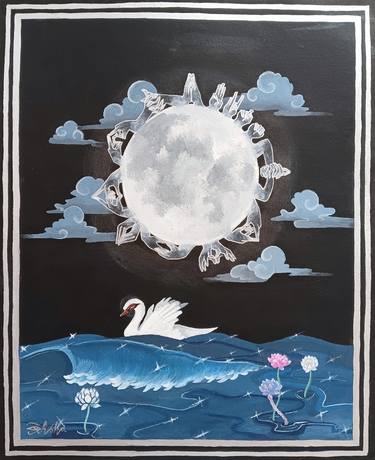 Original Contemporary Water Painting by Raksha S