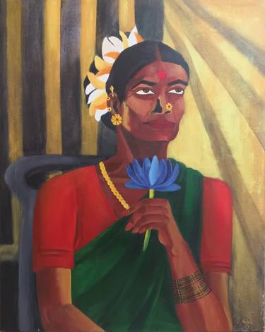 Original Figurative People Paintings by Raksha S