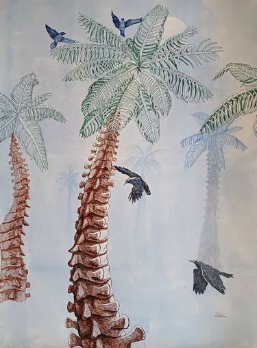 Original Fine Art Botanic Drawings by Raksha S