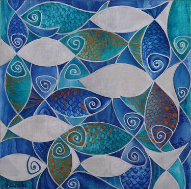 Original Fish Printmaking by Svetlana Ziuzina