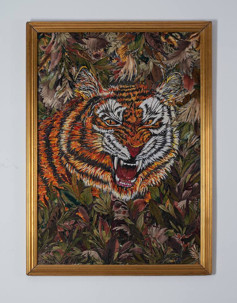 Original Conceptual Animal Collage by Mervat Mounir