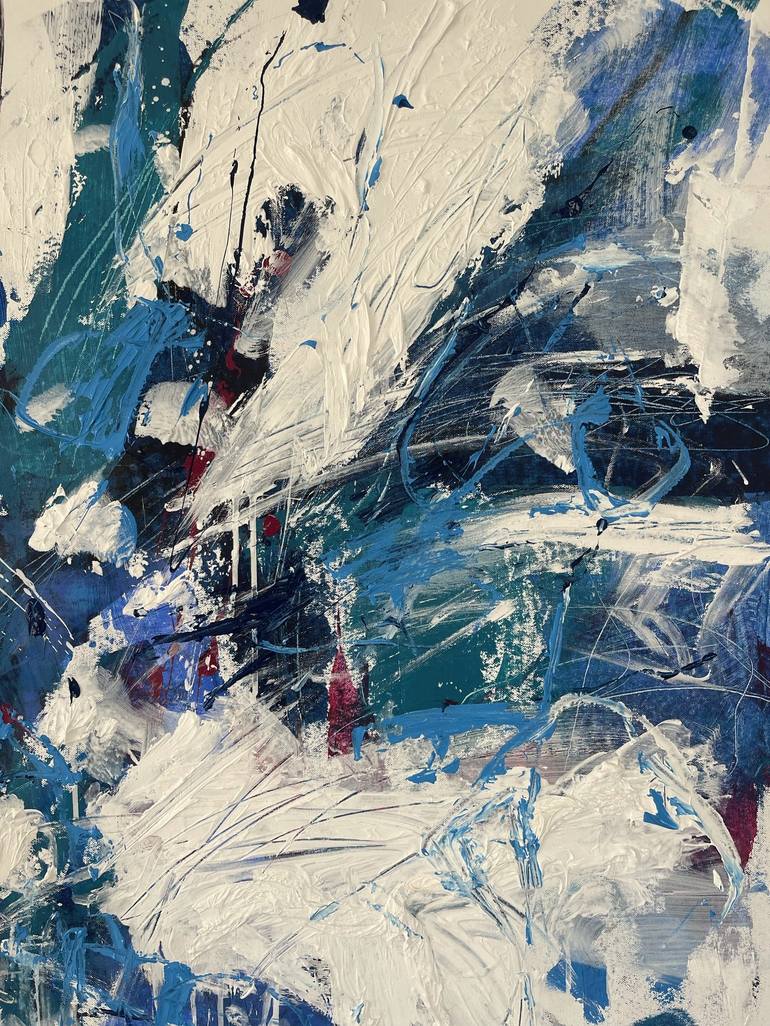 Original Abstract Expressionism Abstract Painting by Rahim El