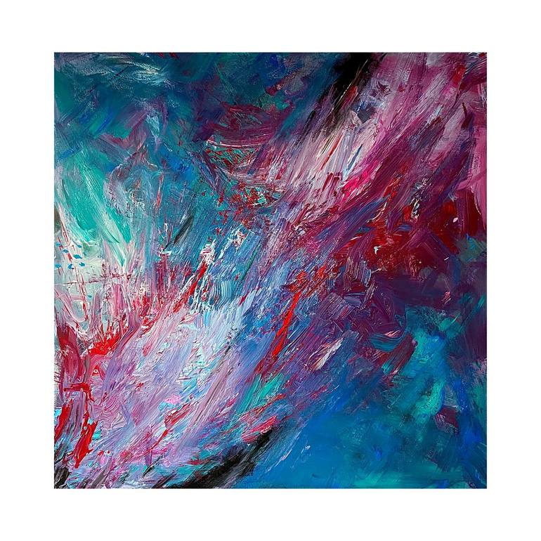 Original Abstract Expressionism Abstract Painting by Rahim El