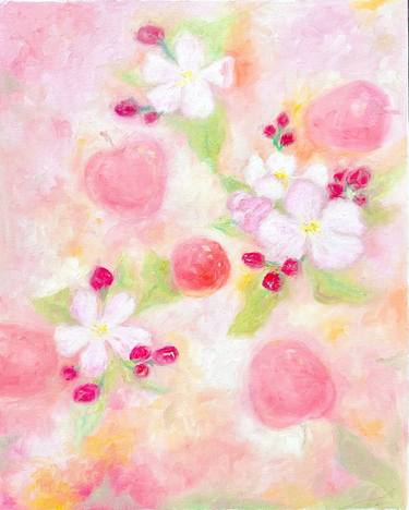 Original Impressionism Floral Painting by Sau Ting Sarina Kong