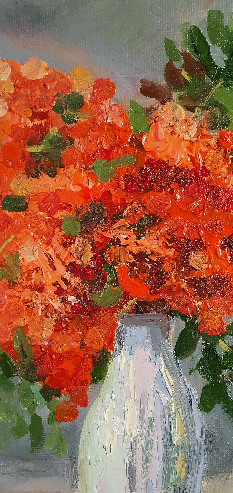 Original Abstract Floral Painting by Anastasia Wiggert