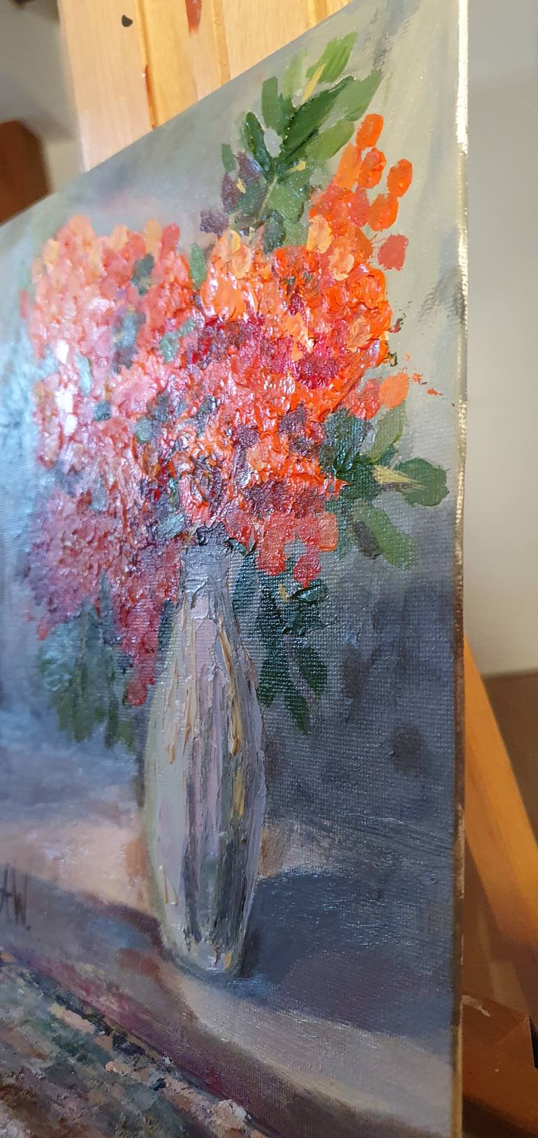 Original Abstract Floral Painting by Anastasia Wiggert