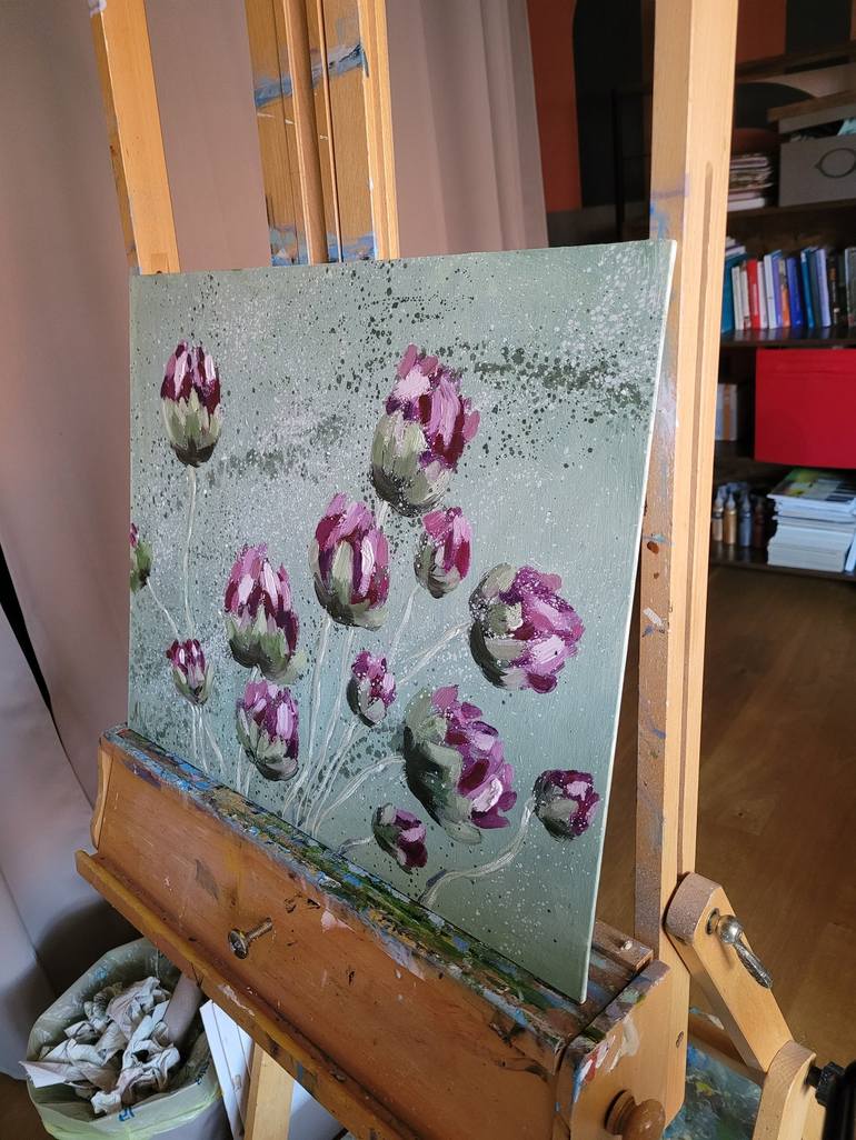 Original Abstract Floral Painting by Anastasia Wiggert