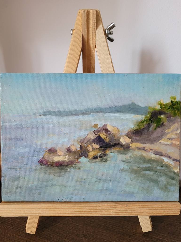 Original Impressionism Seascape Painting by Anastasia Wiggert