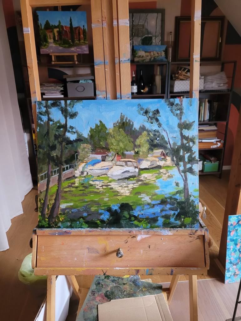 Original Impressionism Seascape Painting by Anastasia Wiggert