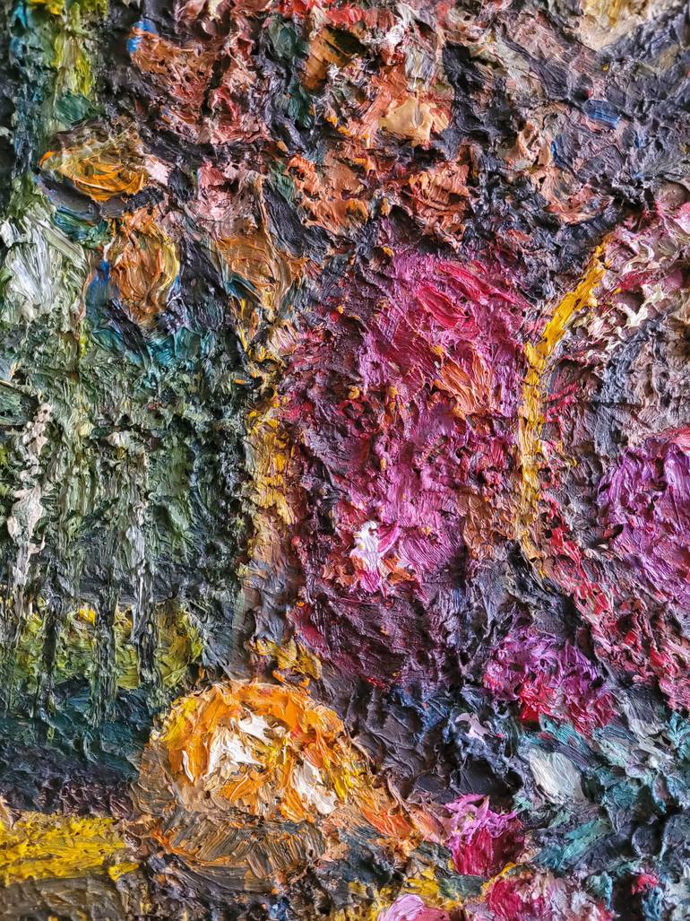 Original Abstract Floral Painting by Anastasia Wiggert