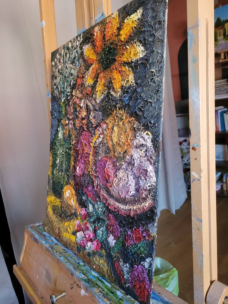 Original Abstract Floral Painting by Anastasia Wiggert