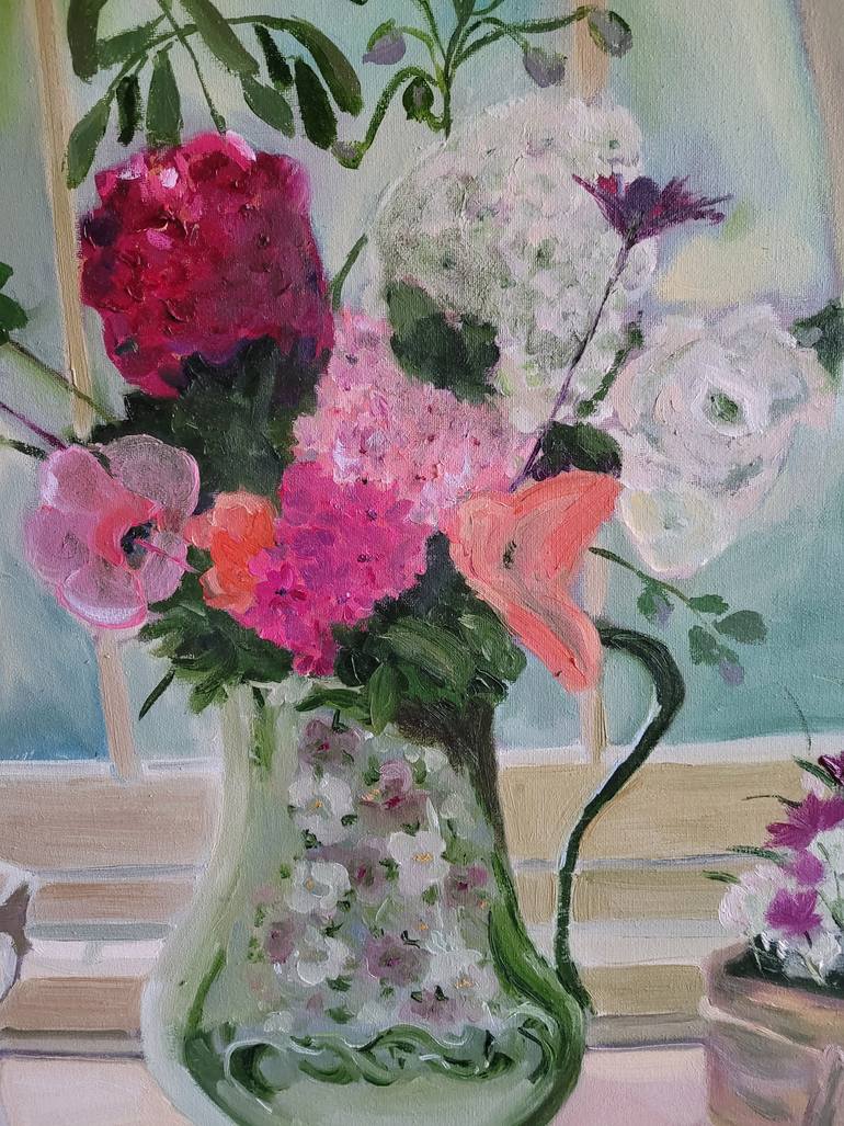 Original Impressionism Floral Painting by Anastasia Wiggert