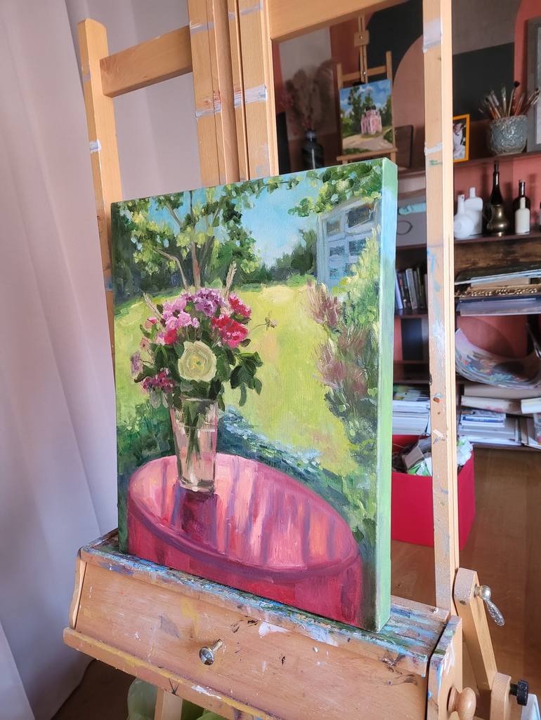 Original Impressionism Floral Painting by Anastasia Wiggert