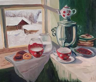 Original Impressionism Food & Drink Painting by Anastasia Wiggert