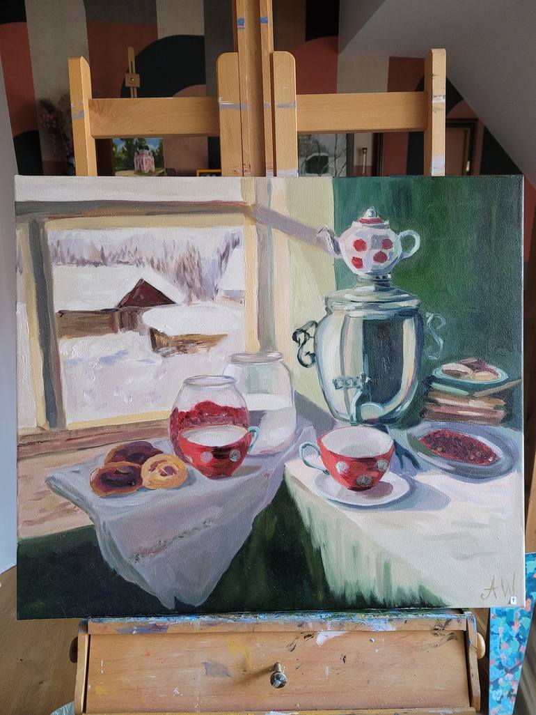 Original Impressionism Food & Drink Painting by Anastasia Wiggert