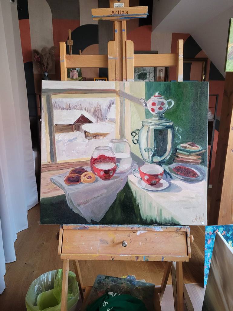 Original Impressionism Food & Drink Painting by Anastasia Wiggert