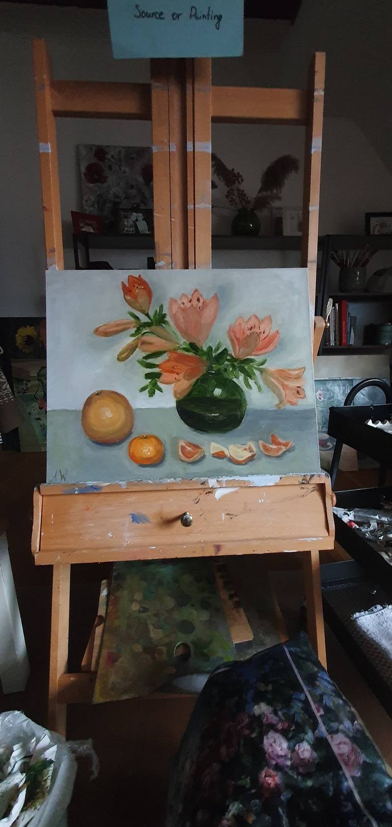 Original Floral Painting by Anastasia Wiggert