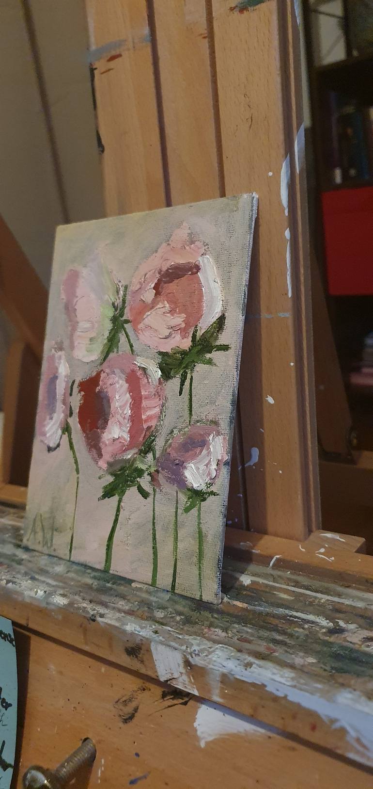 Original Abstract Floral Painting by Anastasia Wiggert