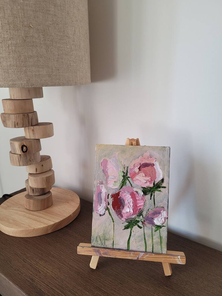 Original Abstract Floral Painting by Anastasia Wiggert