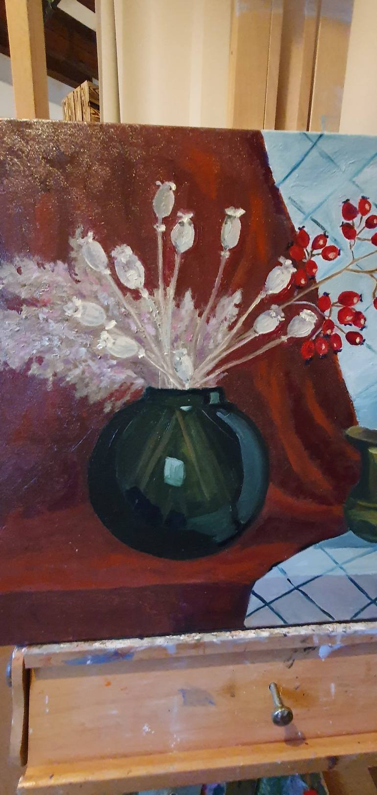 Original Floral Painting by Anastasia Wiggert