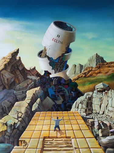 Print of Surrealism Mortality Paintings by Wilson Castillo