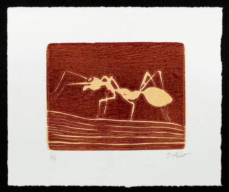 Original Figurative Animal Printmaking by Sebastian Abbo