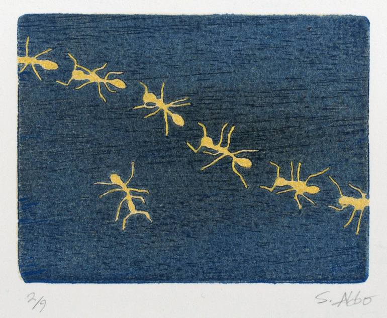 Original Figurative Animal Printmaking by Sebastian Abbo
