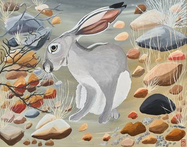 Original Surrealism Animal Paintings by Michelle Okines