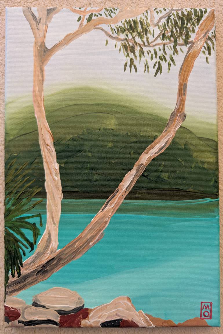 Original Abstract Landscape Painting by Michelle Okines