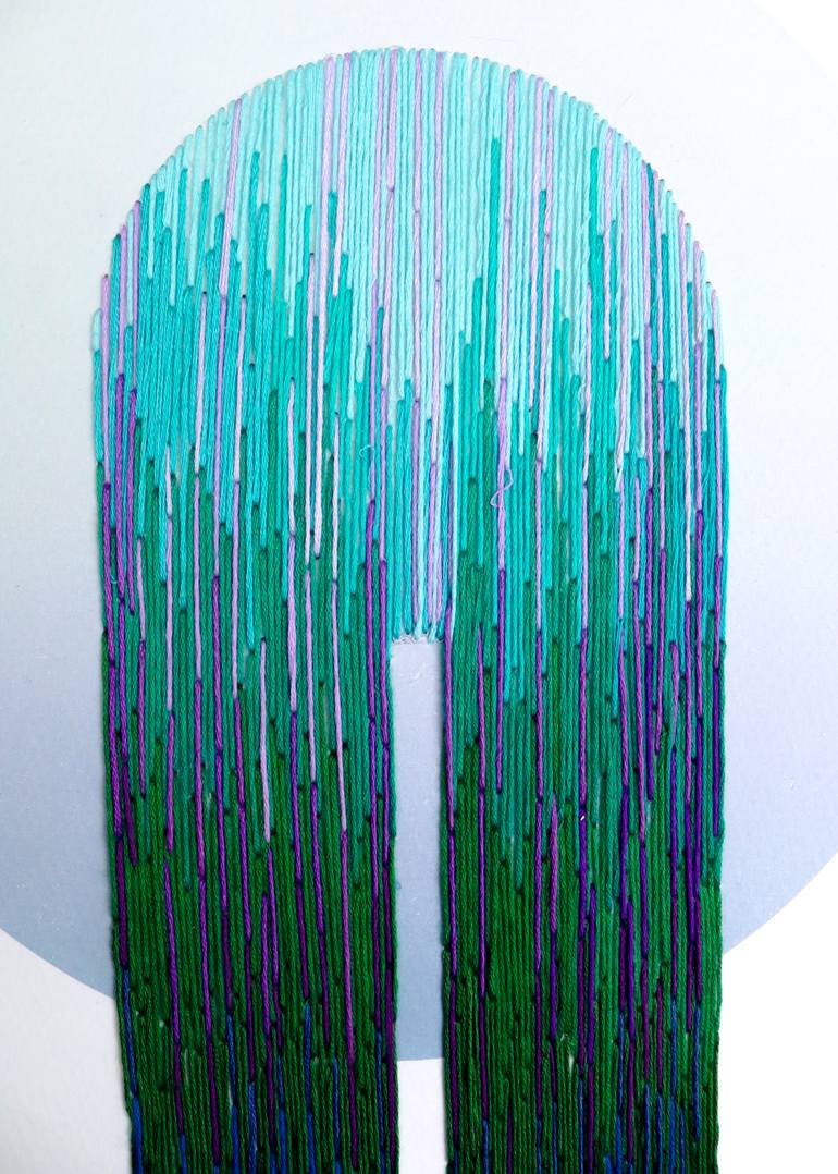 Original Abstract Science/Technology Mixed Media by Hannah Pratt