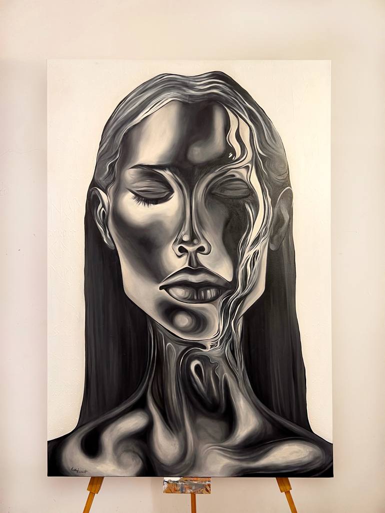 Original Abstract People Painting by Eva Vincent