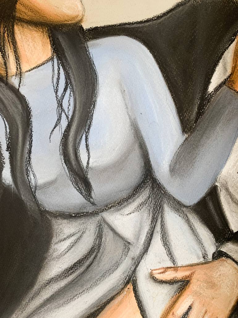 Original Figurative Love Drawing by Ep El