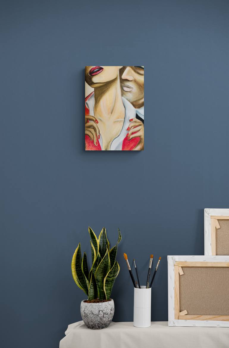 Original Figurative Love Drawing by Ep El