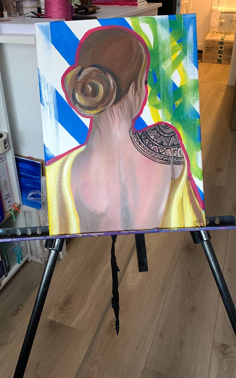 Original Abstract Women Painting by Ep El