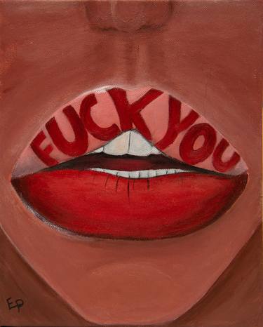FUCK YOU PROVOCATIVE WALL ART GIFT FOR BEST FRIEND OR FOR EX thumb
