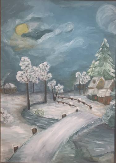 Print of Seasons Paintings by Delia Todor