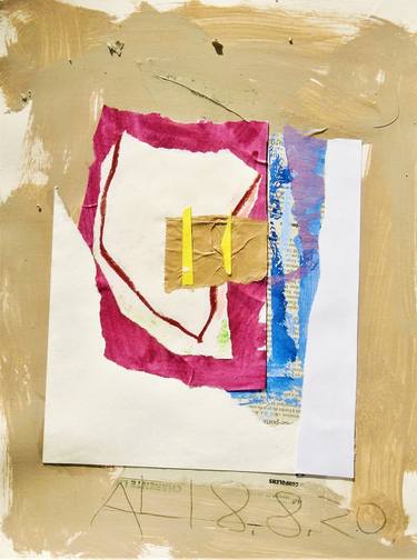 Original Abstract Collage by Adrian Lewis