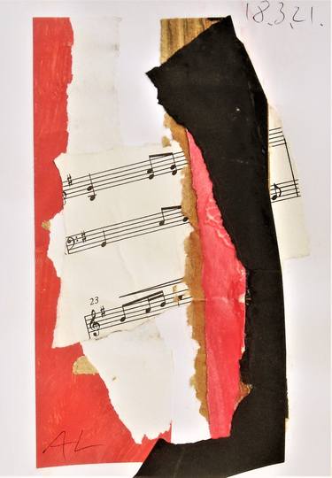 Original Abstract Collage by Adrian Lewis