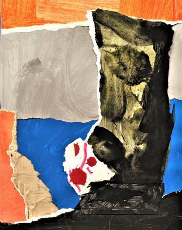 Original Abstract Collage by Adrian Lewis