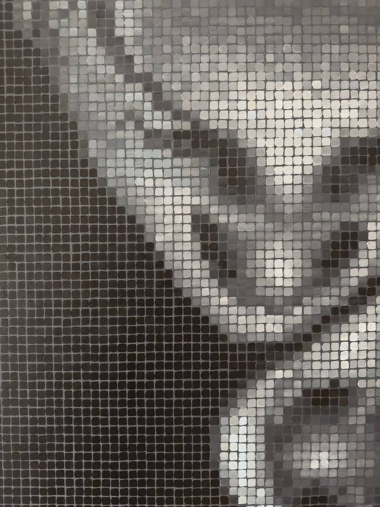 Original Abstract Expressionism Geometric Painting by Olga Trofimtsova