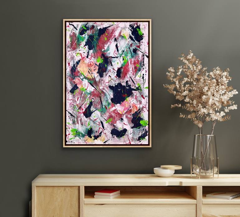 Original Abstract Expressionism Abstract Mixed Media by Iryna Barsuk