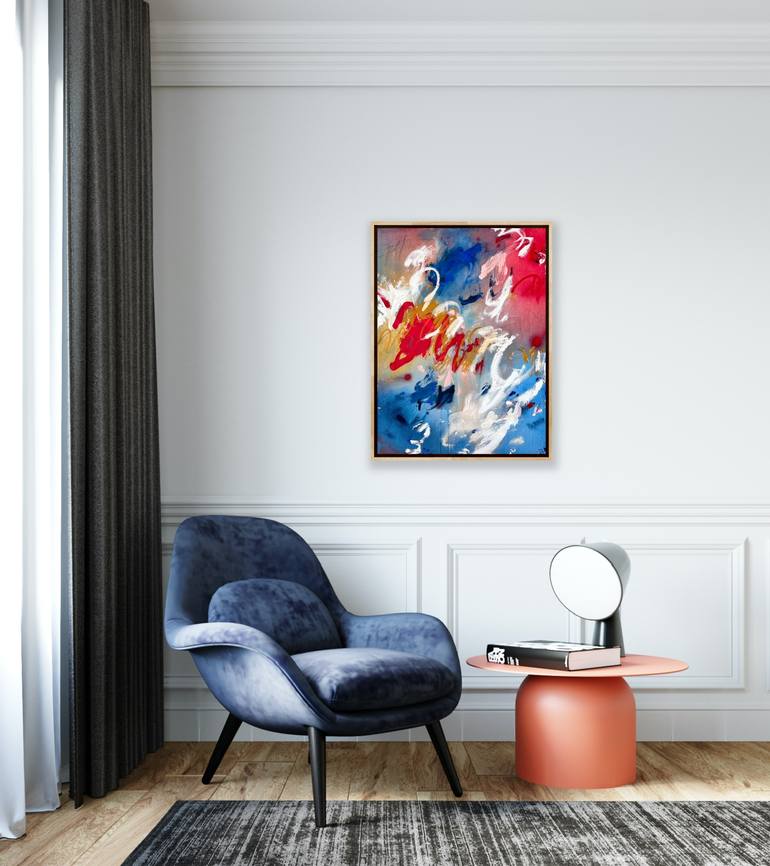 Original Abstract Expressionism Abstract Painting by Iryna Barsuk